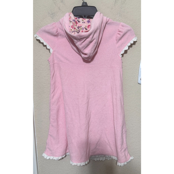 Disney Store Princesses Terry Cloth Beach Cover Up Robe Pink Girls Size 7/8 - Picture 5 of 6